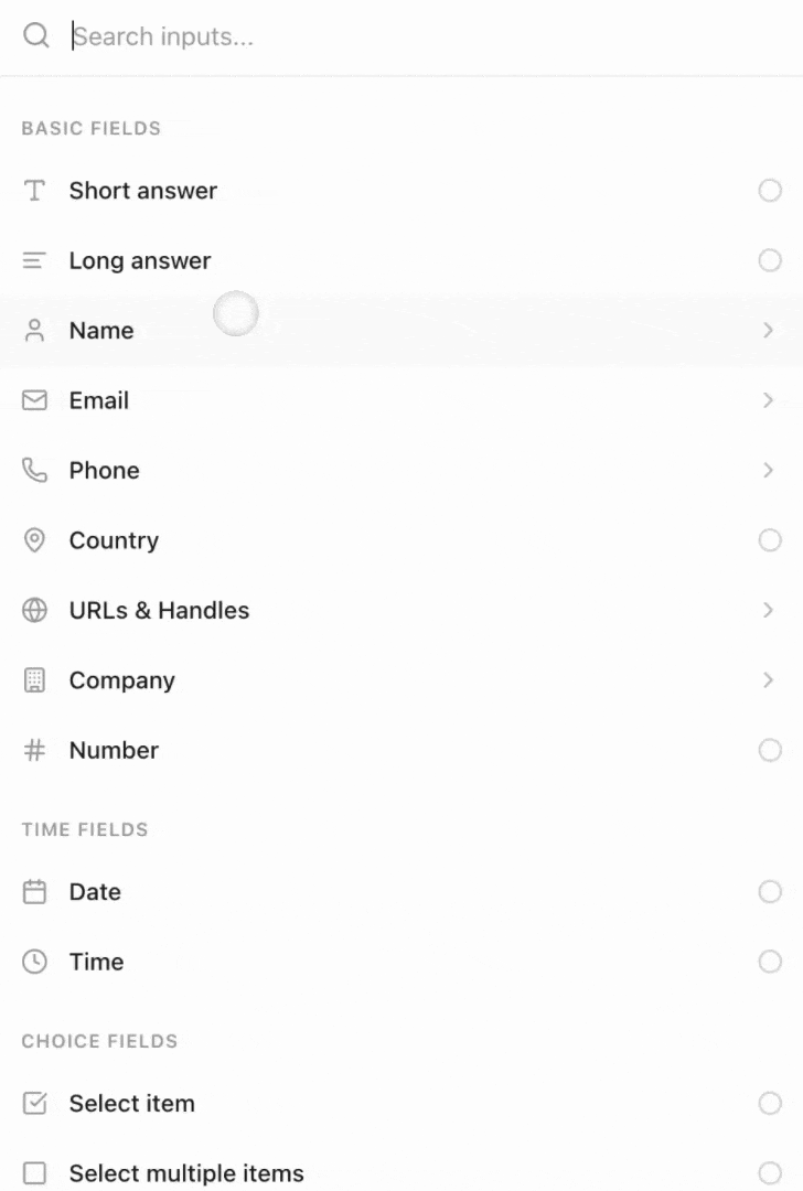 Every field type you need — 27 and counting